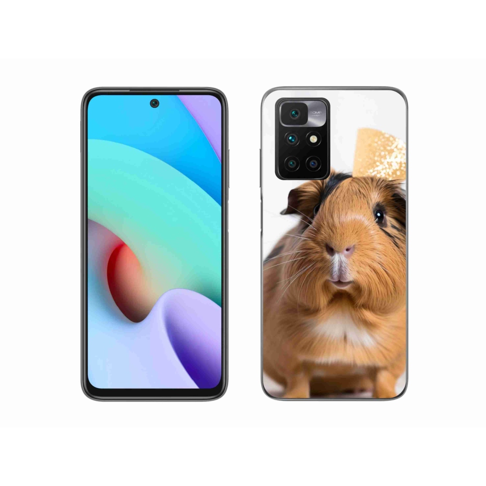 Gelový kryt mmCase na Xiaomi Redmi 10/Redmi 10 (2022) - hnědé morče