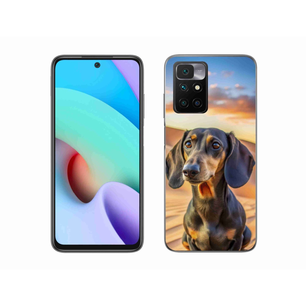 Gelový kryt mmCase na Xiaomi Redmi 10/Redmi 10 (2022) - jezevčík 3 