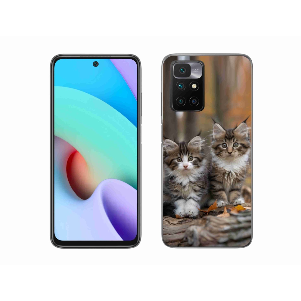 Gelový kryt mmCase na Xiaomi Redmi 10/Redmi 10 (2022) - kočičí duo 3