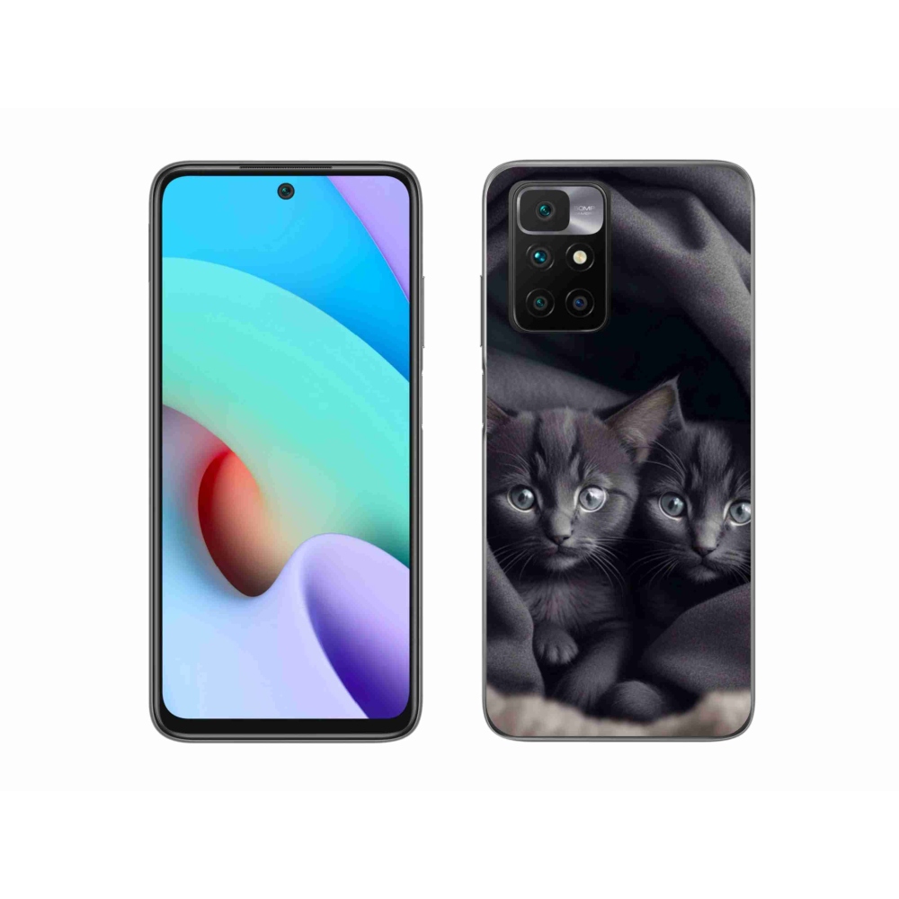Gelový kryt mmCase na Xiaomi Redmi 10/Redmi 10 (2022) - kočičí duo