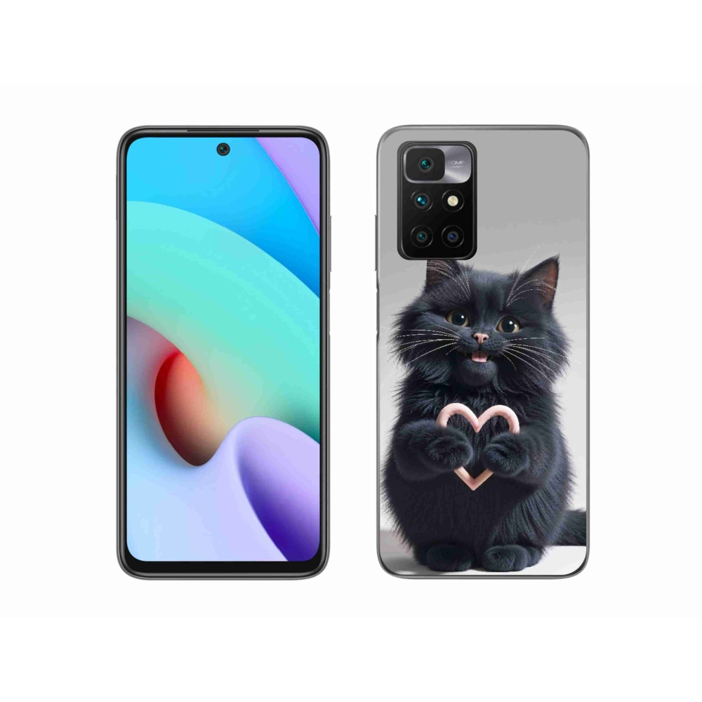 Gelový kryt mmCase na Xiaomi Redmi 10/Redmi 10 (2022) - kočičí láska 3