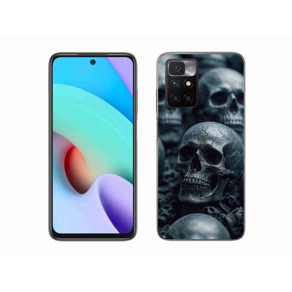 Gelový kryt mmCase na Xiaomi Redmi 10/Redmi 10 (2022) - lebka 2