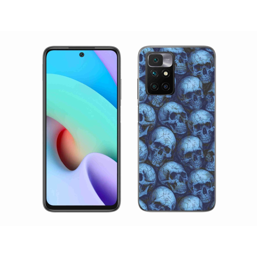 Gelový kryt mmCase na Xiaomi Redmi 10/Redmi 10 (2022) - lebky