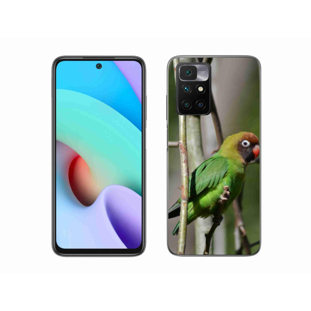Gelový kryt mmCase na Xiaomi Redmi 10/Redmi 10 (2022) - papoušek agapornis