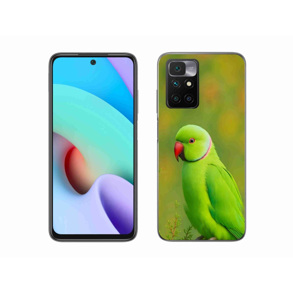Gelový kryt mmCase na Xiaomi Redmi 10/Redmi 10 (2022) - papoušek alexandr 2