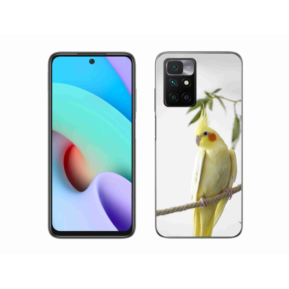 Gelový kryt mmCase na Xiaomi Redmi 10/Redmi 10 (2022) - papoušek korela chocholatá