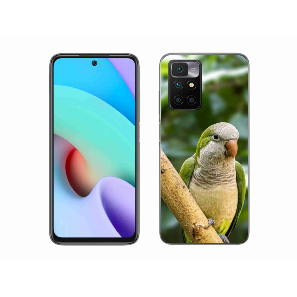 Gelový kryt mmCase na Xiaomi Redmi 10/Redmi 10 (2022) - papoušek mníšek