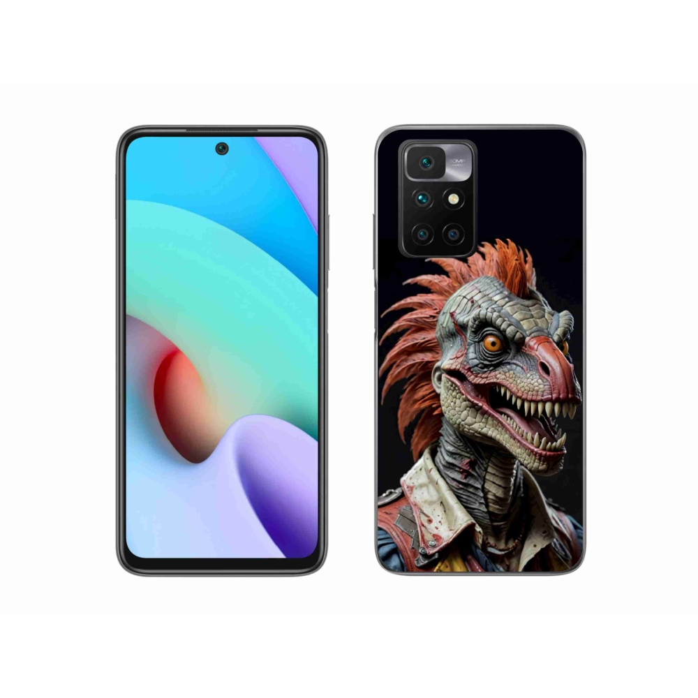 Gelový kryt mmCase na Xiaomi Redmi 10/Redmi 10 (2022) - punk dinosaurus