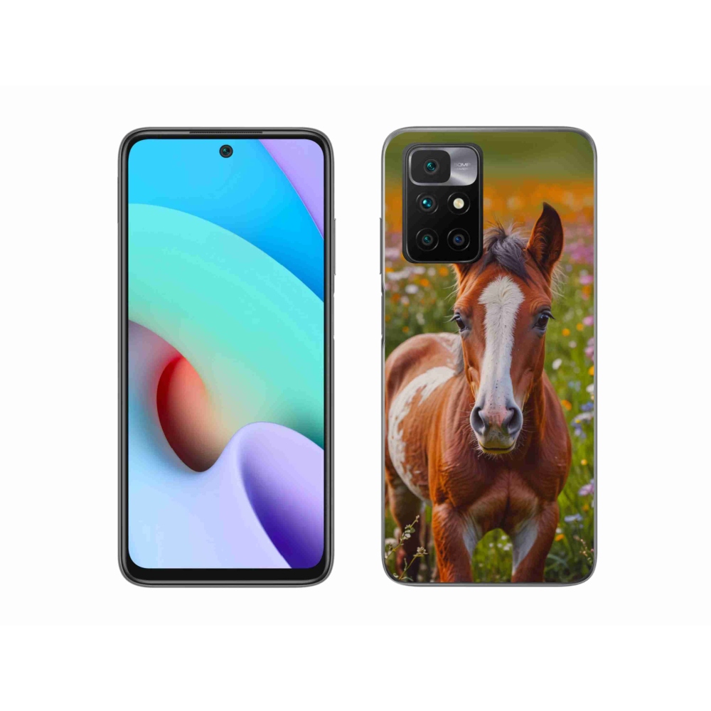 Gelový kryt mmCase na Xiaomi Redmi 10/Redmi 10 (2022) - roztomilé hříbě