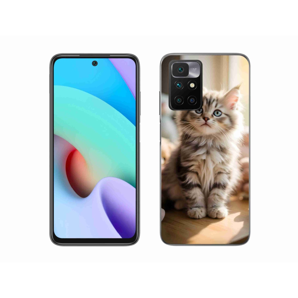 Gelový kryt mmCase na Xiaomi Redmi 10/Redmi 10 (2022) - roztomilé kotě 10