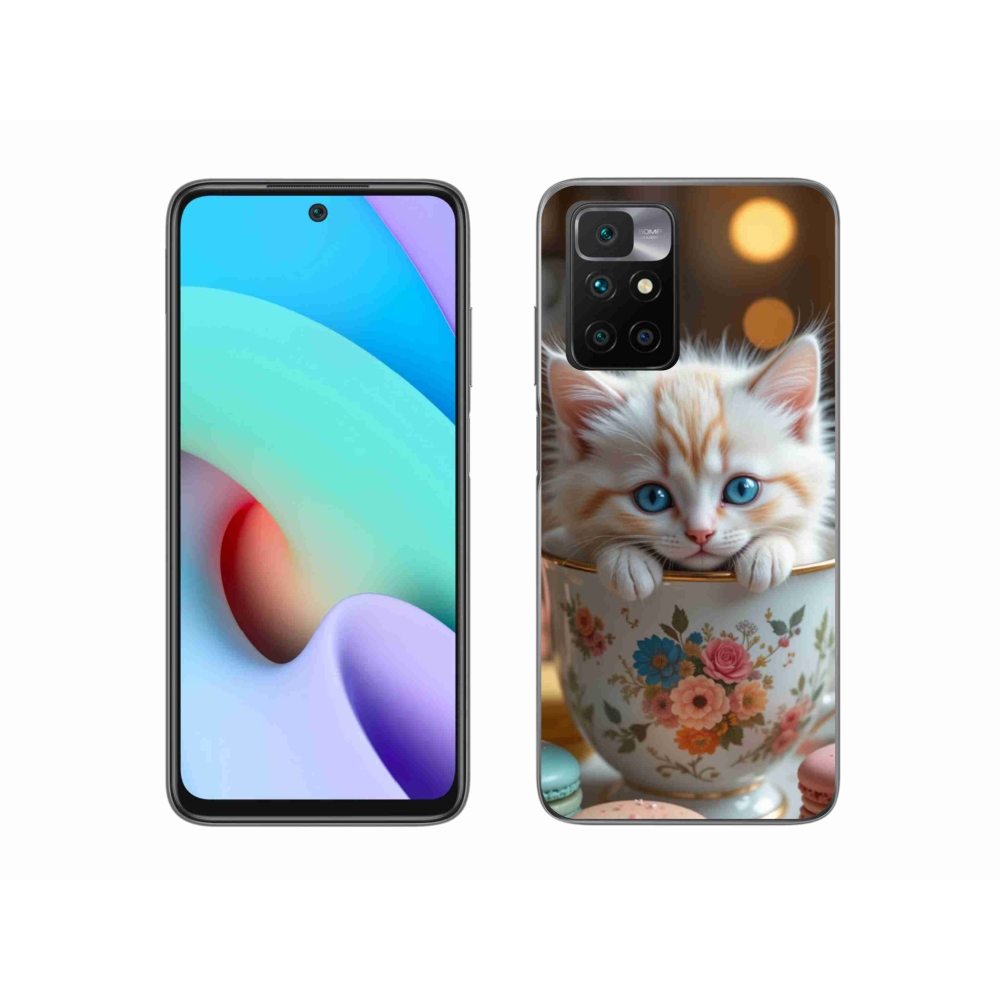 Gelový kryt mmCase na Xiaomi Redmi 10/Redmi 10 (2022) - roztomilé kotě 6