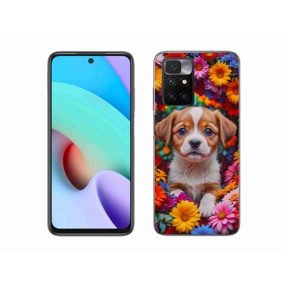 Gelový kryt mmCase na Xiaomi Redmi 10/Redmi 10 (2022) - roztomilé štěně