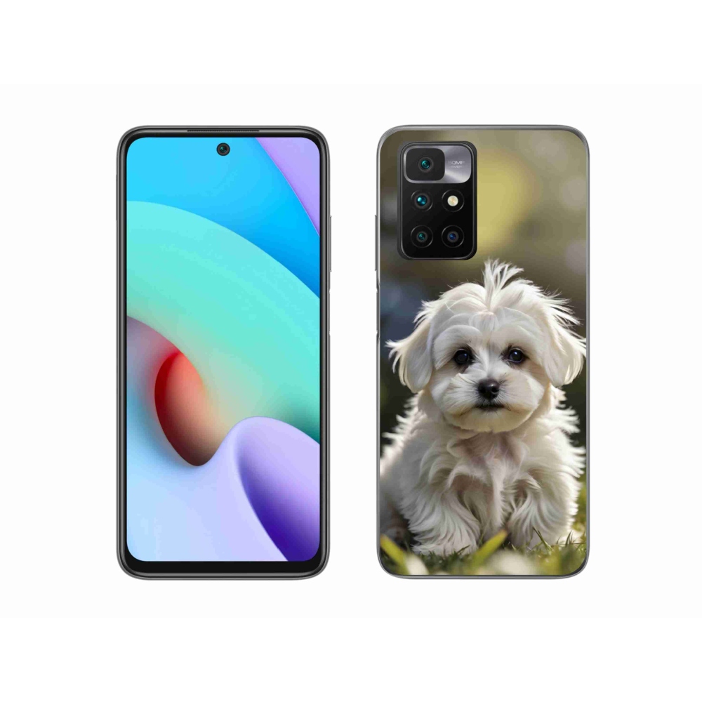 Gelový kryt mmCase na Xiaomi Redmi 10/Redmi 10 (2022) - roztomilý maltézský psík
