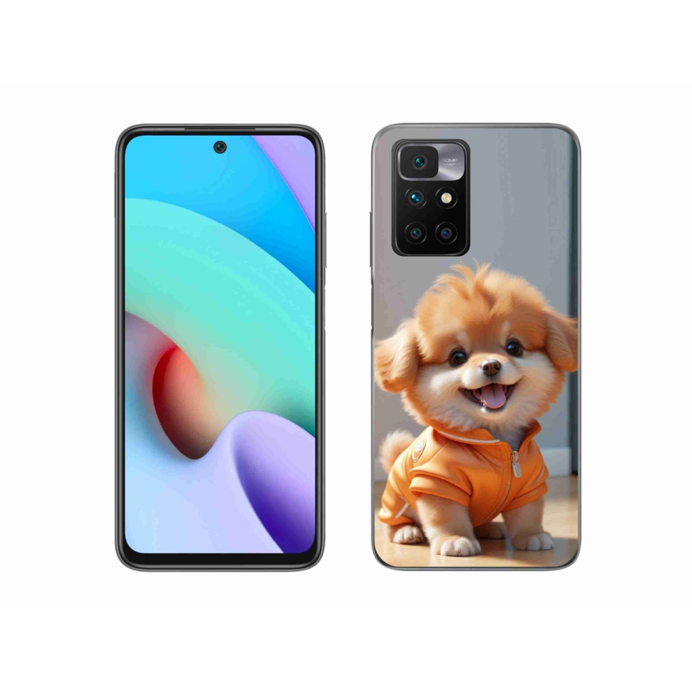 Gelový kryt mmCase na Xiaomi Redmi 10/Redmi 10 (2022) - roztomilý pomeranian v mikině