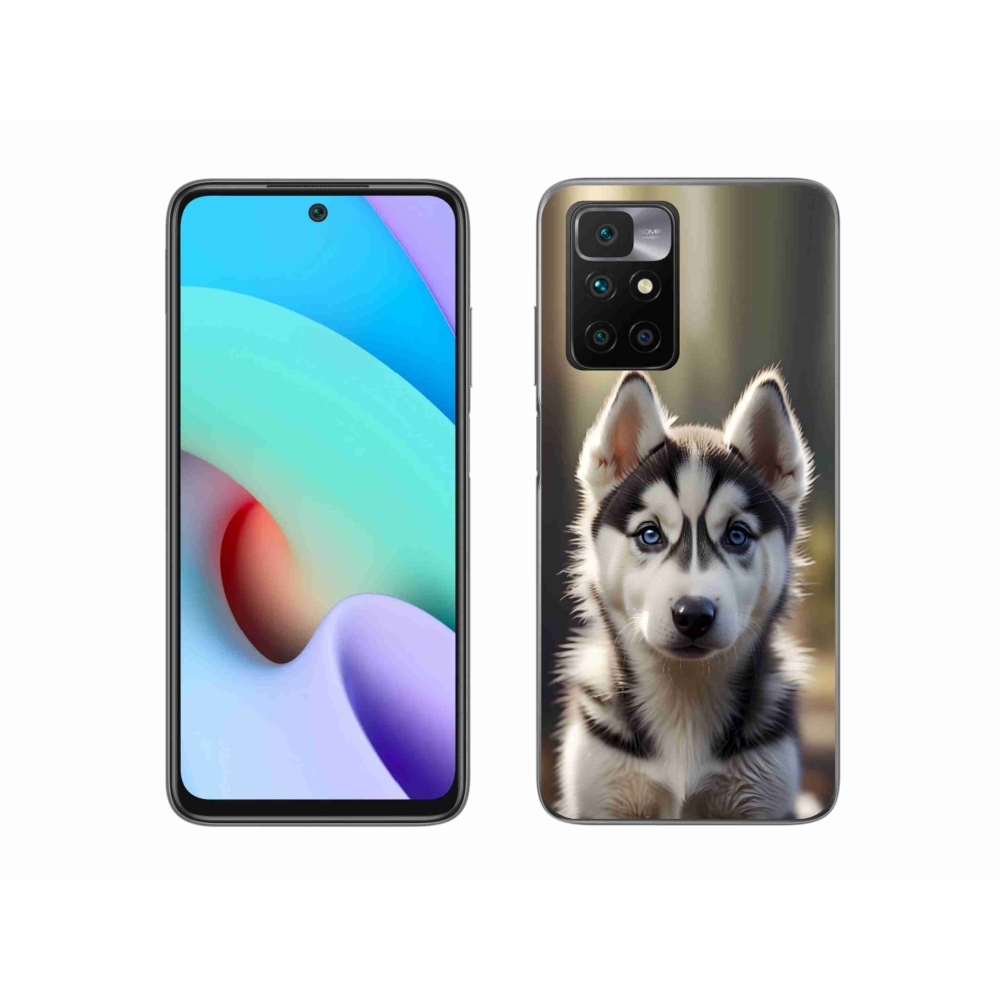 Gelový kryt mmCase na Xiaomi Redmi 10/Redmi 10 (2022) - roztomilý sibiřský husky
