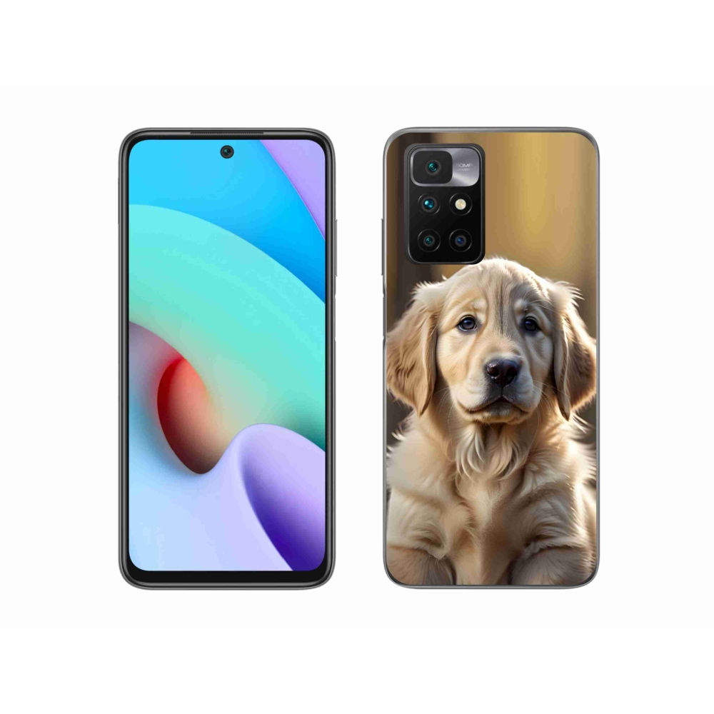 Gelový kryt mmCase na Xiaomi Redmi 10/Redmi 10 (2022) - roztomilý zlatý retrívr