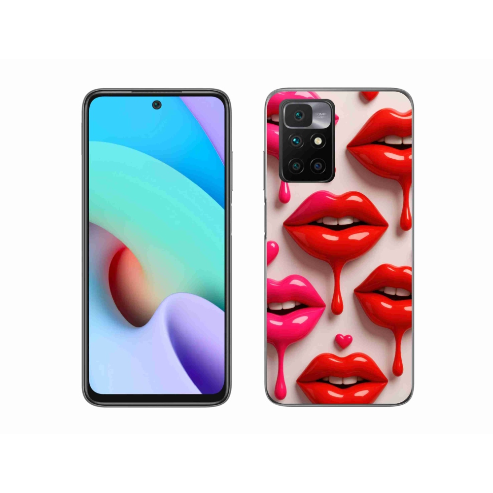 Gelový kryt mmCase na Xiaomi Redmi 10/Redmi 10 (2022) - rty 2