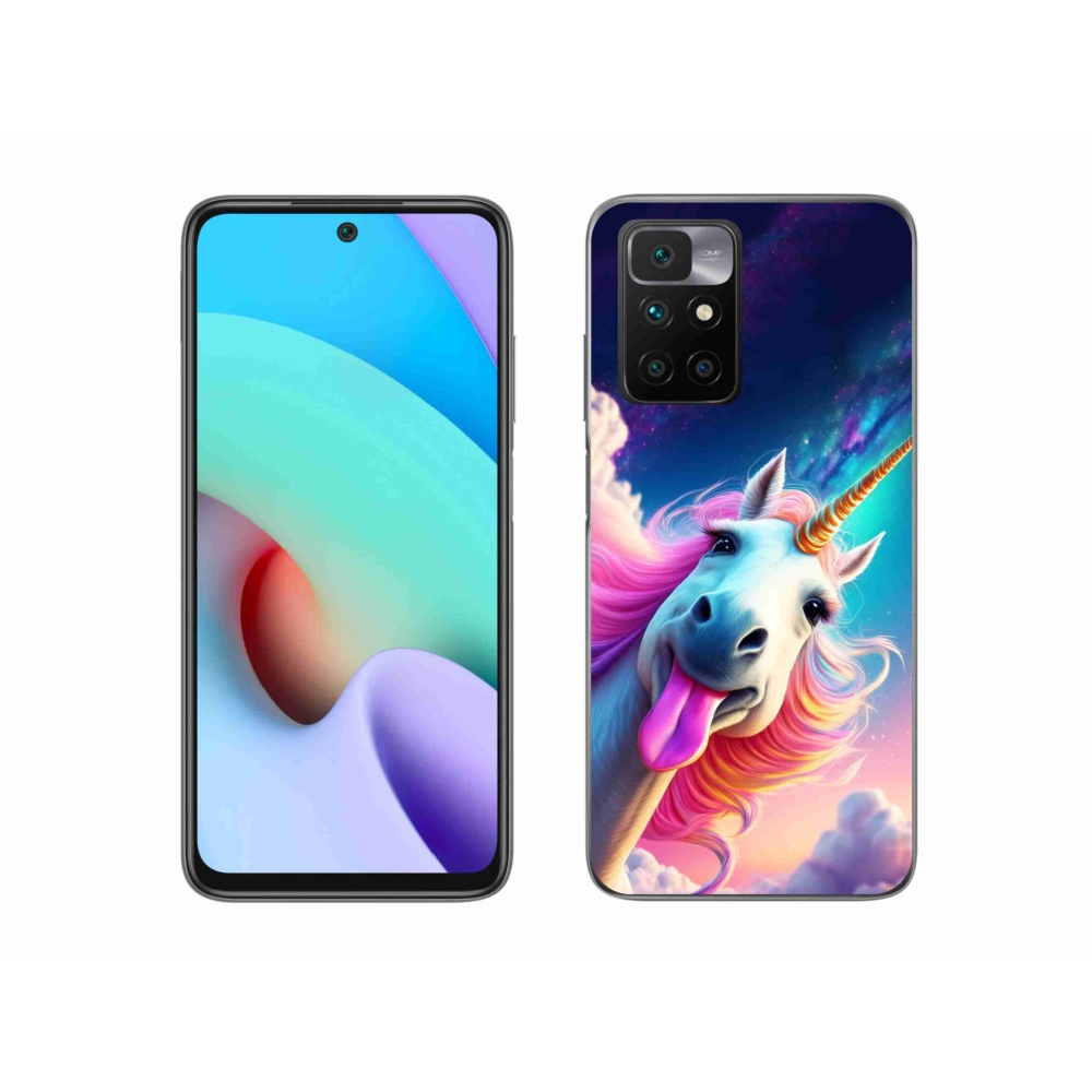 Gelový kryt mmCase na Xiaomi Redmi 10/Redmi 10 (2022) - šílený jednorožec