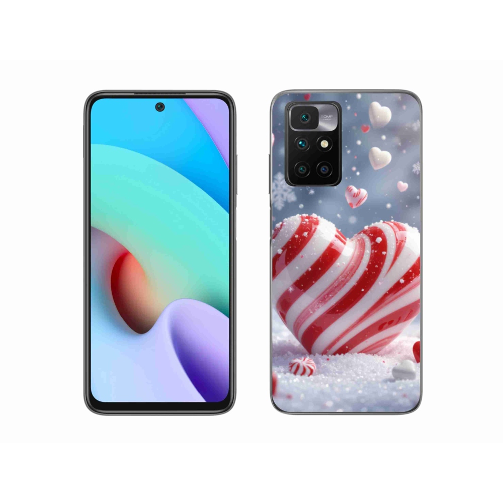 Gelový kryt mmCase na Xiaomi Redmi 10/Redmi 10 (2022) - sladké srdce