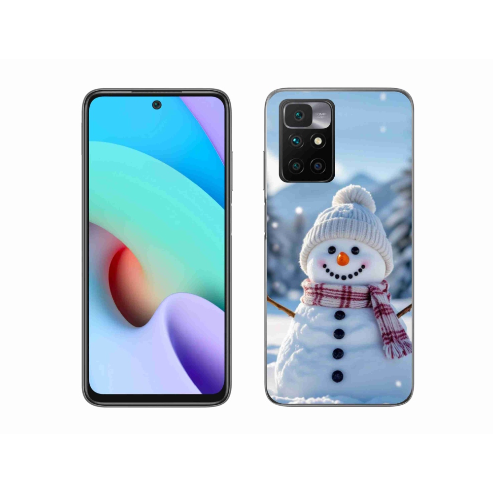 Gelový kryt mmCase na Xiaomi Redmi 10/Redmi 10 (2022) - sněhulák 3