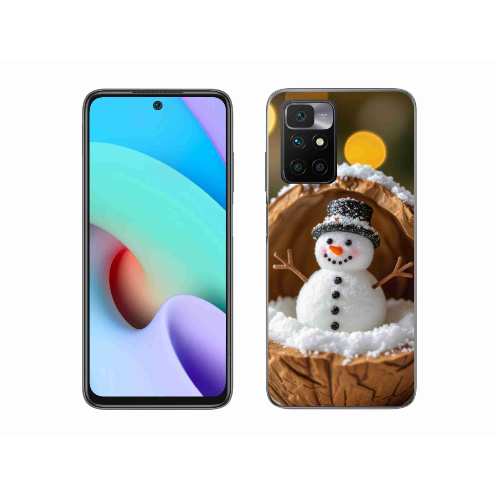 Gelový kryt mmCase na Xiaomi Redmi 10/Redmi 10 (2022) - sněhulák 4