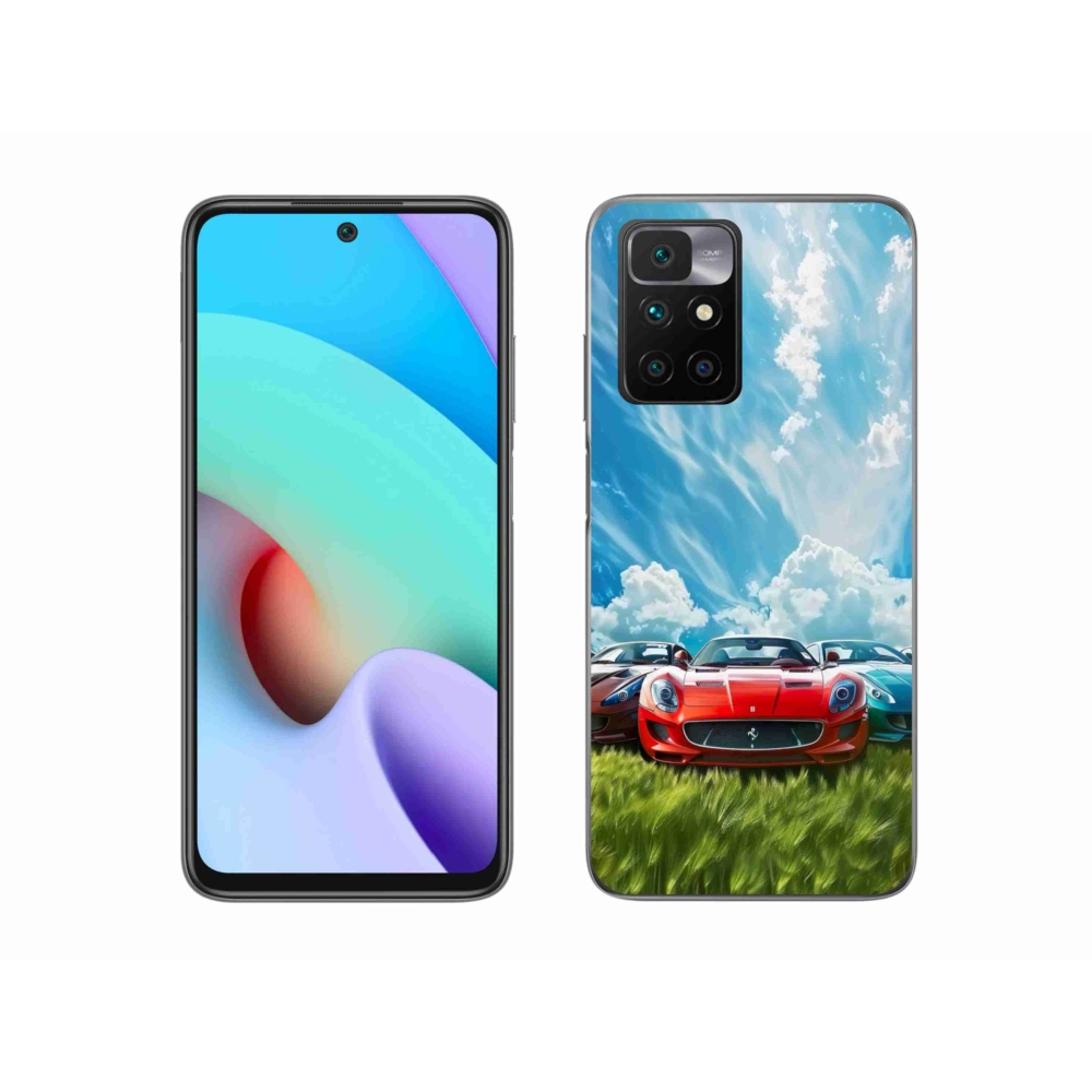Gelový kryt mmCase na Xiaomi Redmi 10/Redmi 10 (2022) - sportovní vozy