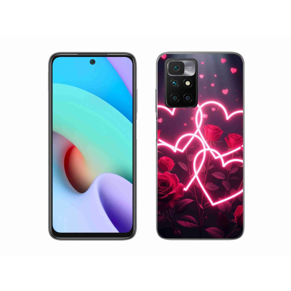 Gelový kryt mmCase na Xiaomi Redmi 10/Redmi 10 (2022) - srdce lásky