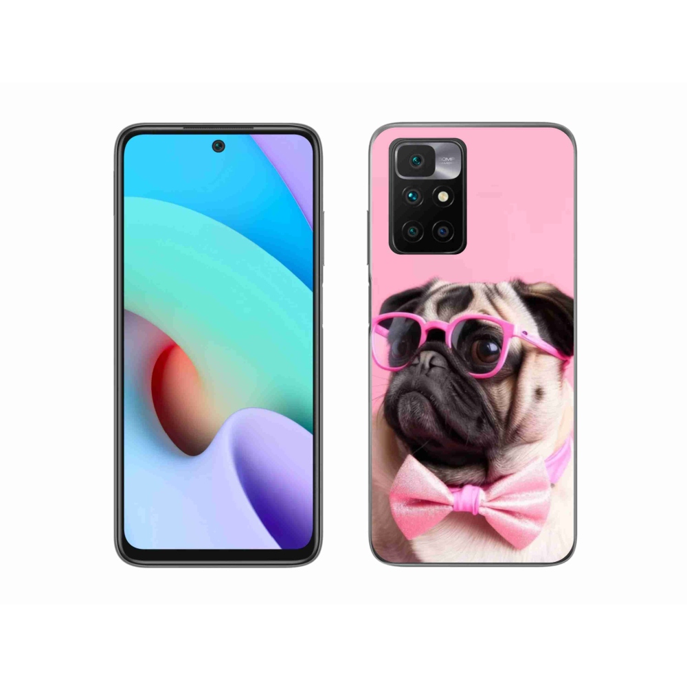 Gelový kryt mmCase na Xiaomi Redmi 10/Redmi 10 (2022) - stylový mops