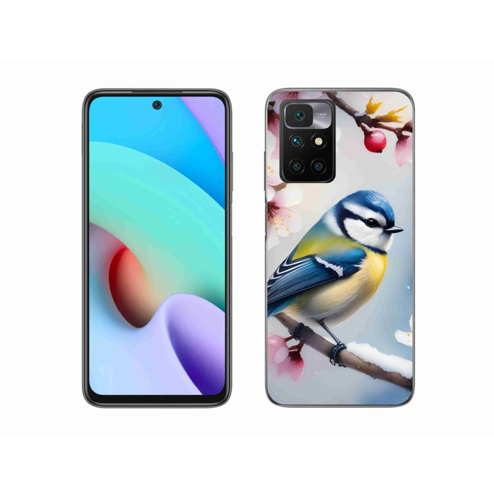 Gelový kryt mmCase na Xiaomi Redmi 10/Redmi 10 (2022) - sýkorka