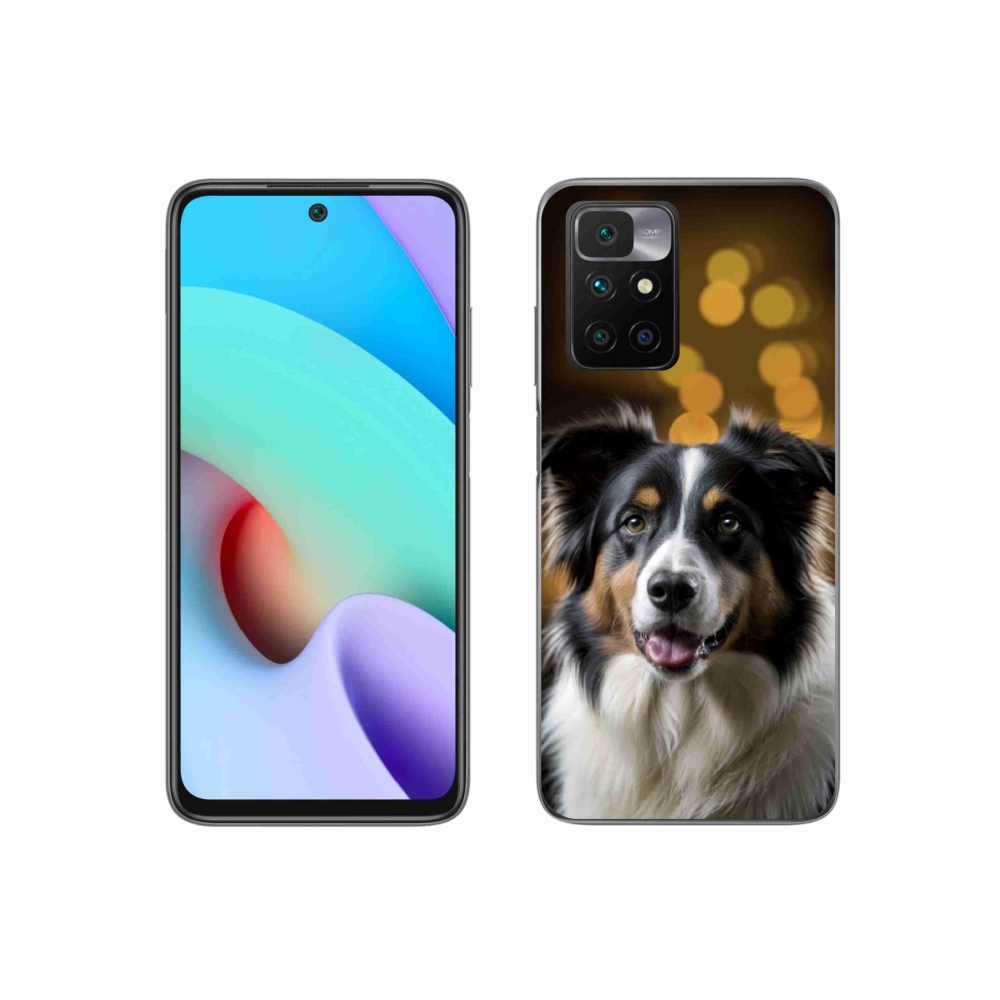 Gelový kryt mmCase na Xiaomi Redmi 10/Redmi 10 (2022) - usměvavý australský ovčák