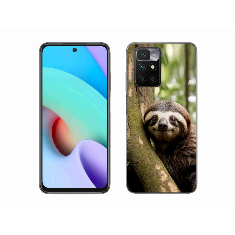 Gelový kryt mmCase na Xiaomi Redmi 10/Redmi 10 (2022) - usměvavý lenochod