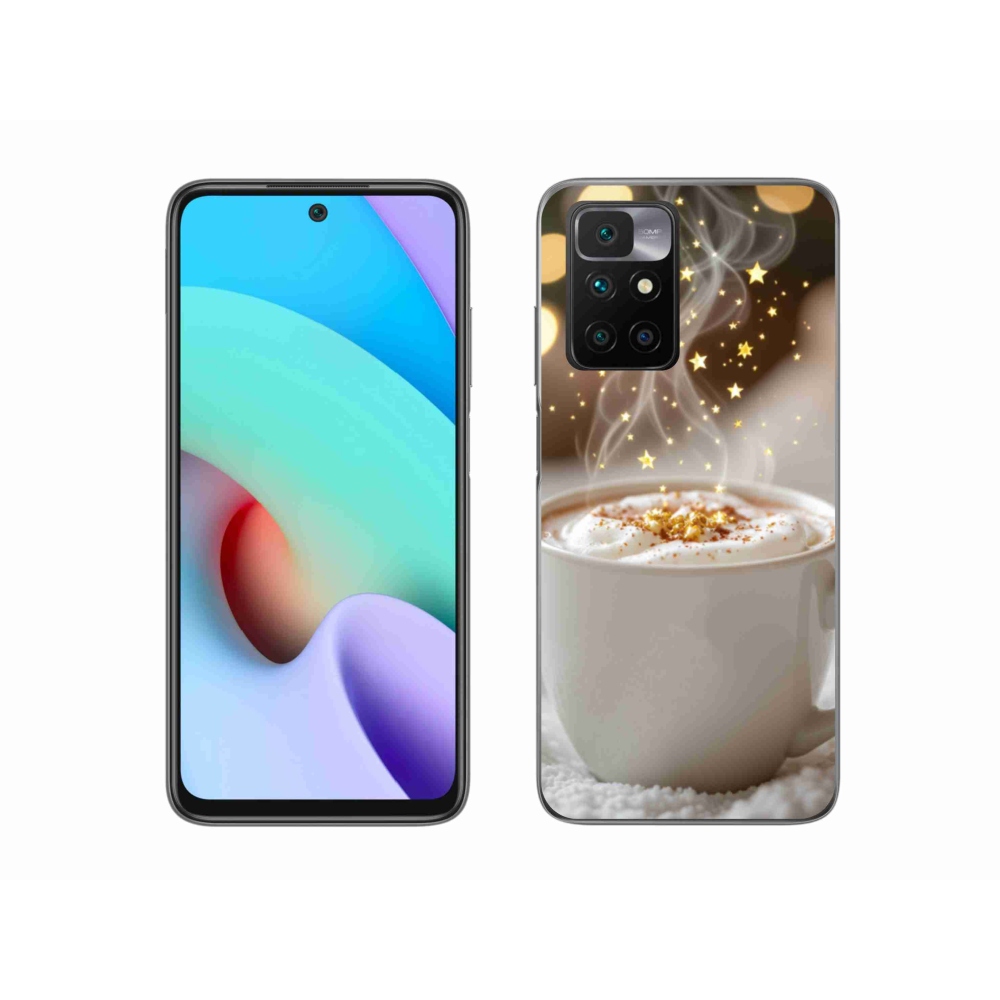 Gelový kryt mmCase na Xiaomi Redmi 10/Redmi 10 (2022) - vánoční horký nápoj