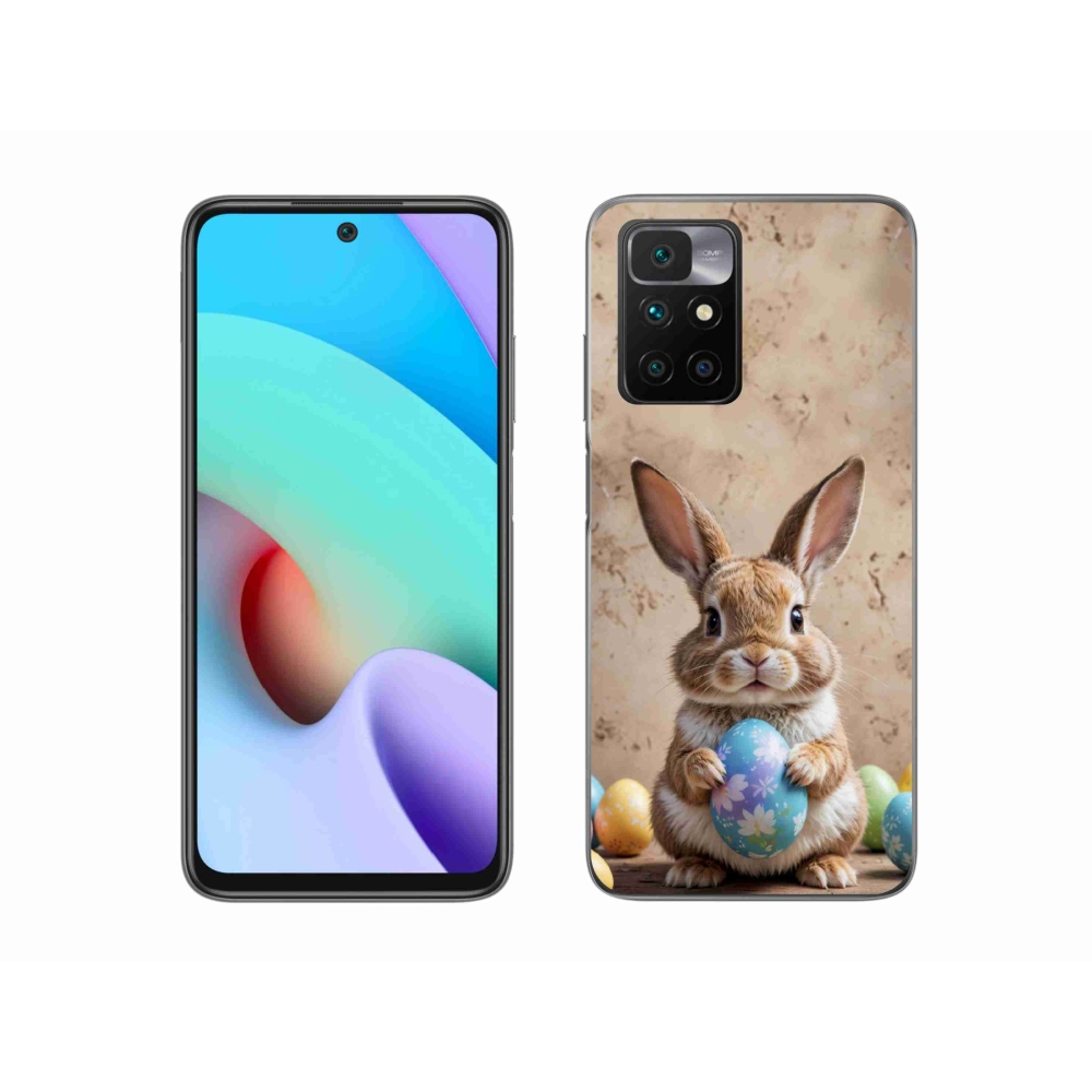 Gelový kryt mmCase na Xiaomi Redmi 10/Redmi 10 (2022) - velikonoční králíček
