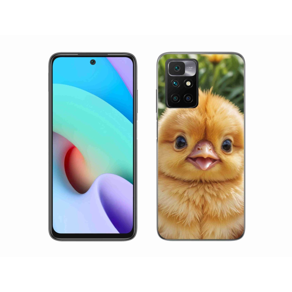 Gelový kryt mmCase na Xiaomi Redmi 10/Redmi 10 (2022) - veselé kuřátko