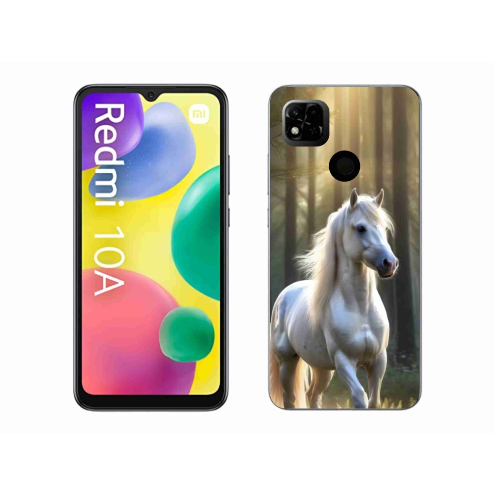 Gelový kryt mmCase na Xiaomi Redmi 10A - bílý kůň 3