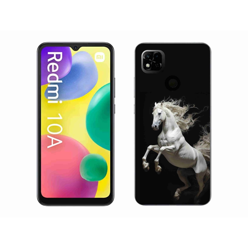 Gelový kryt mmCase na Xiaomi Redmi 10A - bílý kůň 4