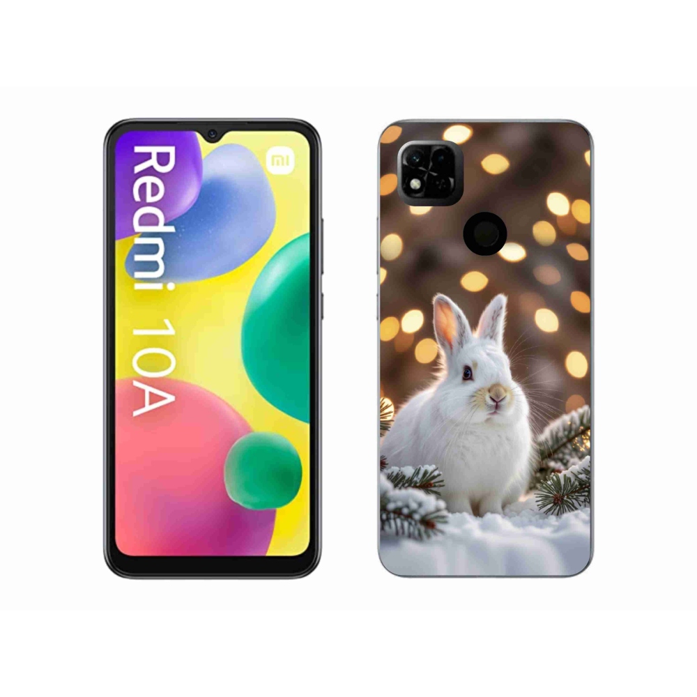 Gelový kryt mmCase na Xiaomi Redmi 10A - bílý zajíc