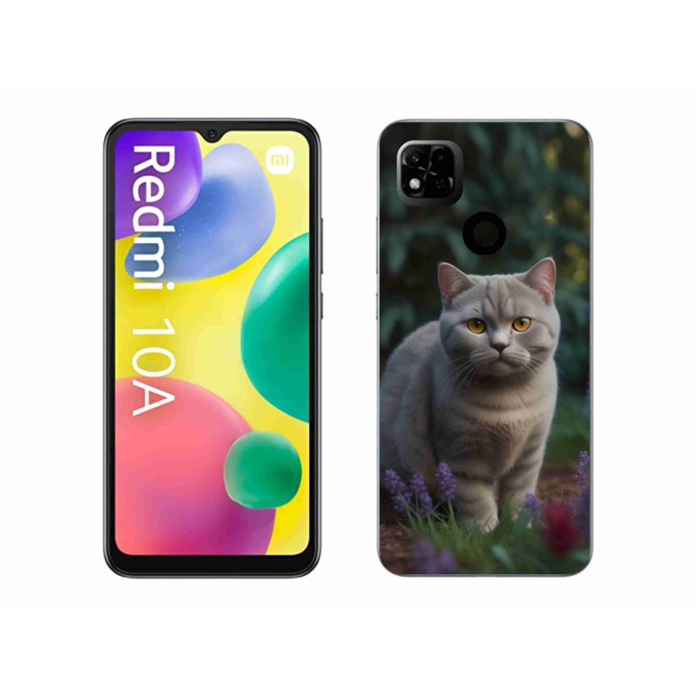 Gelový kryt mmCase na Xiaomi Redmi 10A - britská kočka