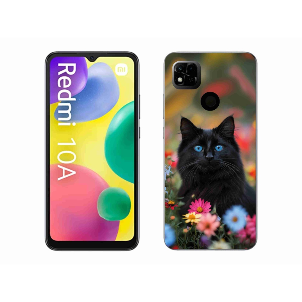 Gelový kryt mmCase na Xiaomi Redmi 10A - černé kotě 4