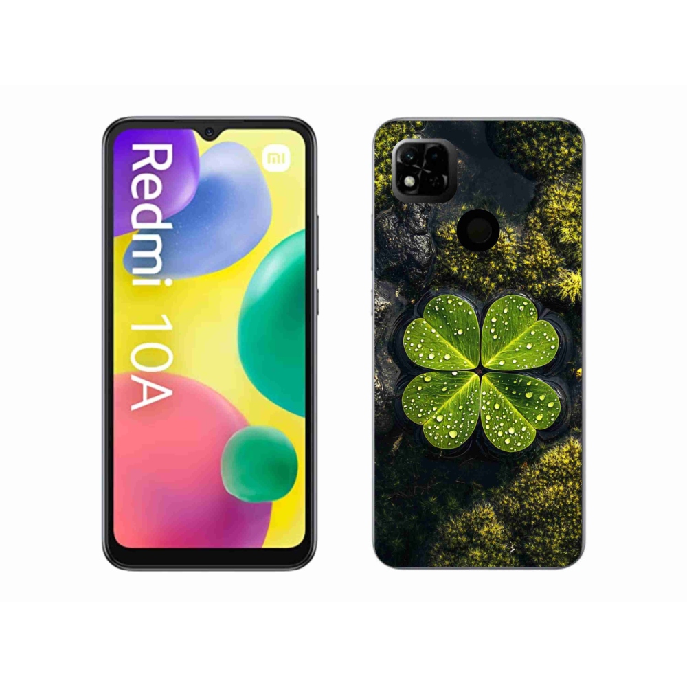 Gelový kryt mmCase na Xiaomi Redmi 10A - čtyřlístek