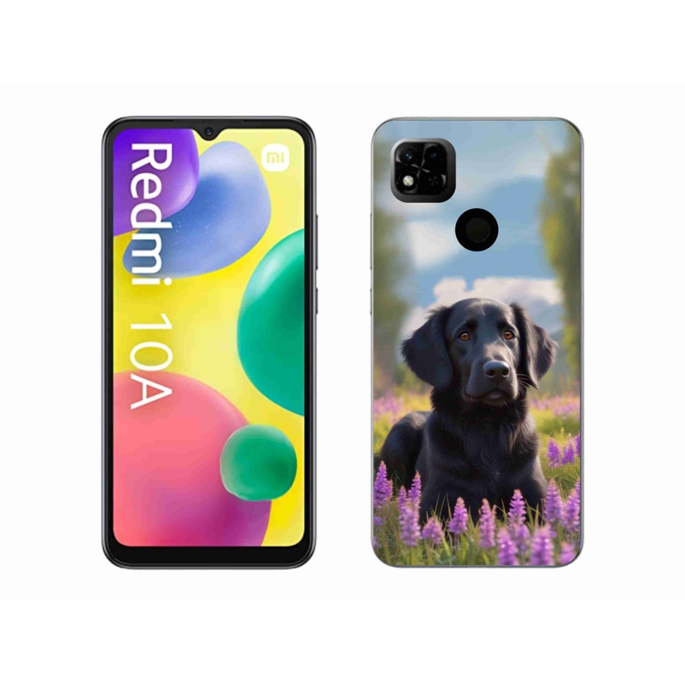 Gelový kryt mmCase na Xiaomi Redmi 10A - elegantní černý retrívr