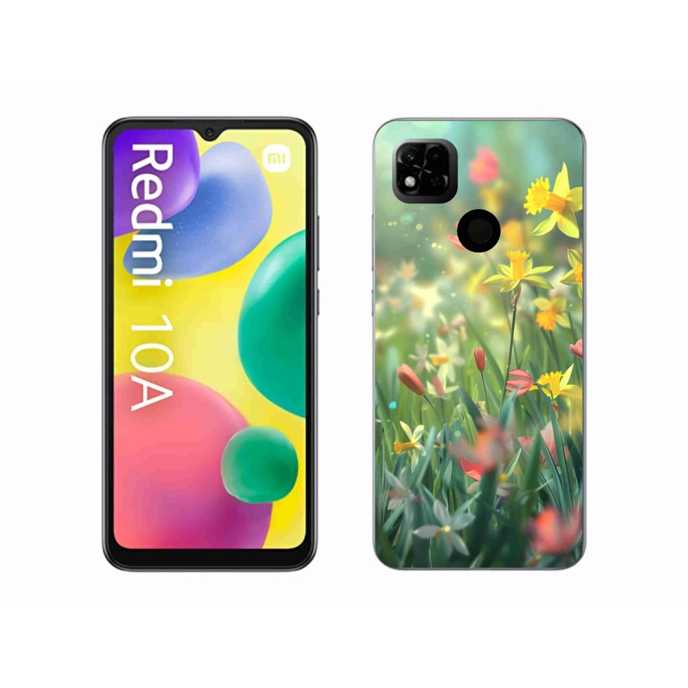 Gelový kryt mmCase na Xiaomi Redmi 10A - jarní květy