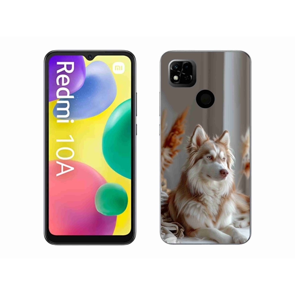 Gelový kryt mmCase na Xiaomi Redmi 10A - klidný sibiřský husky