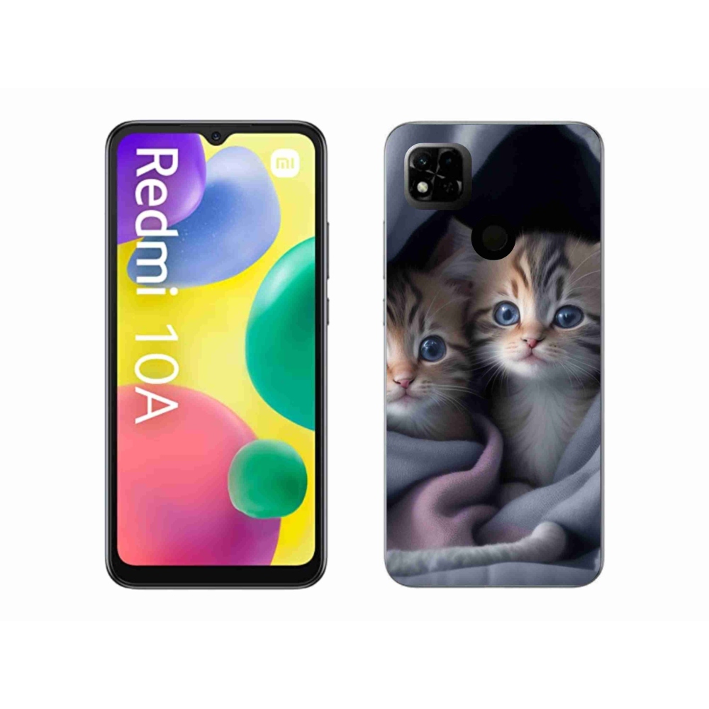 Gelový kryt mmCase na Xiaomi Redmi 10A - kočičí duo 2