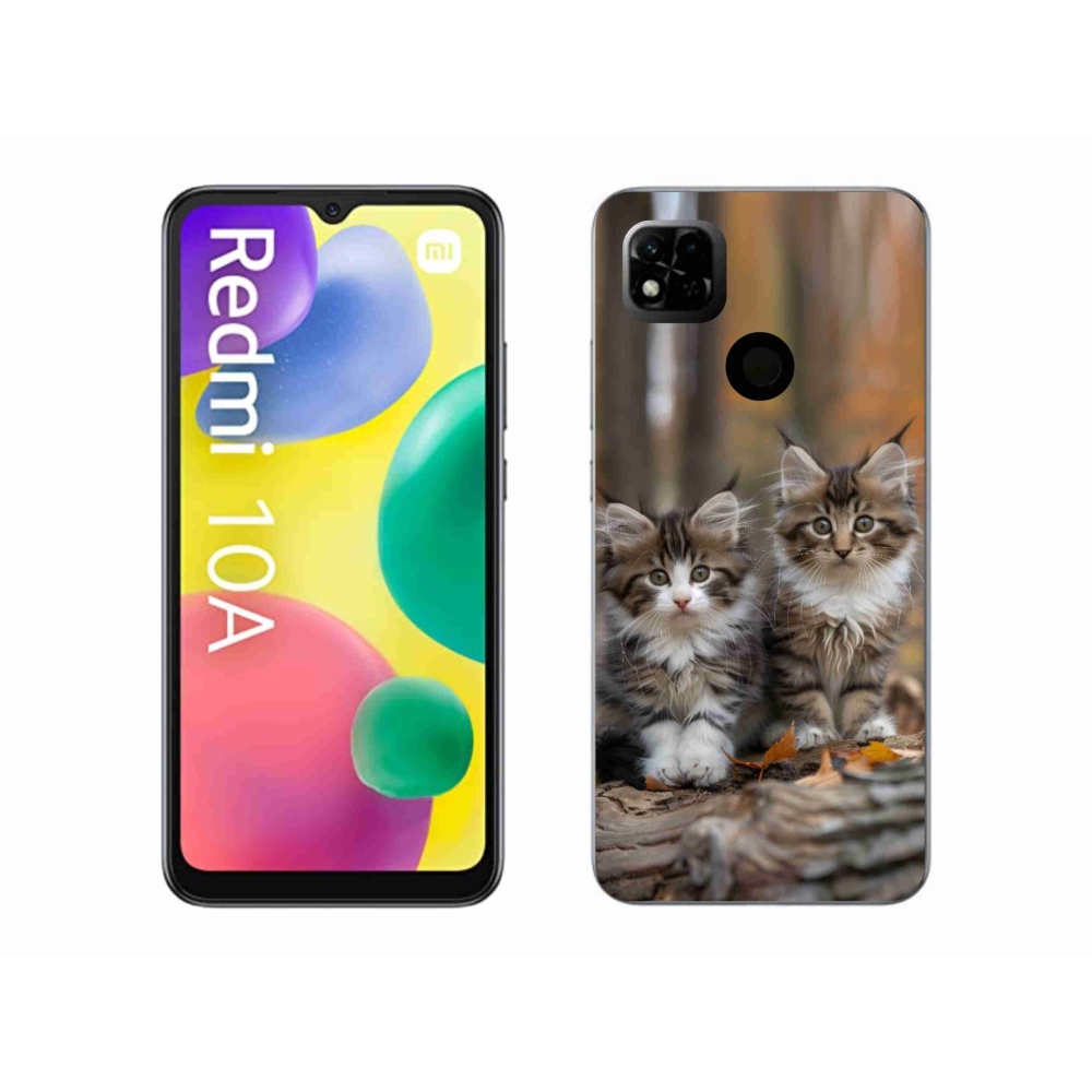 Gelový kryt mmCase na Xiaomi Redmi 10A - kočičí duo 3