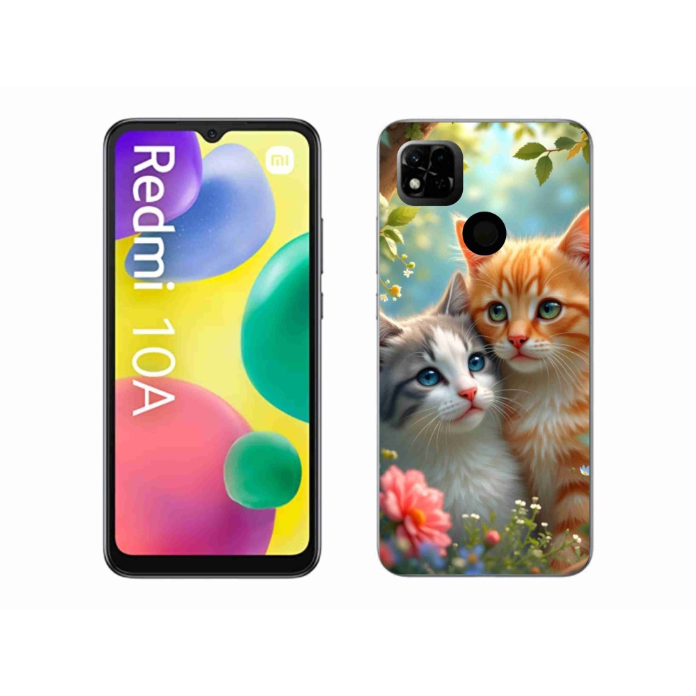 Gelový kryt mmCase na Xiaomi Redmi 10A - kočičí láska 2