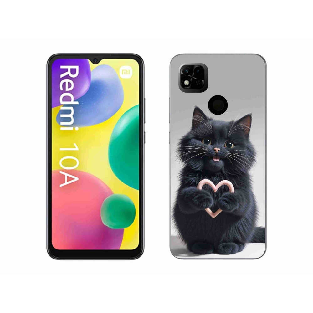 Gelový kryt mmCase na Xiaomi Redmi 10A - kočičí láska 3