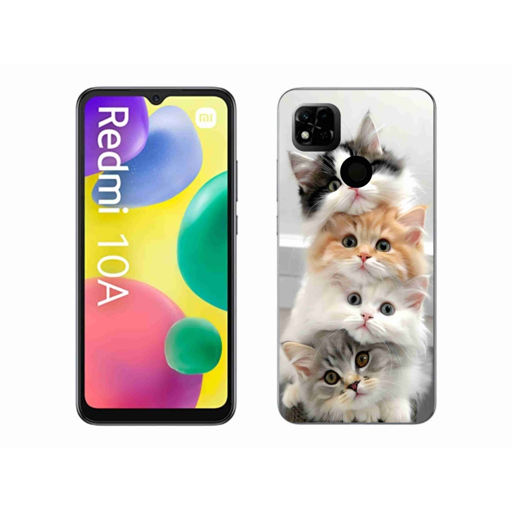 Gelový kryt mmCase na Xiaomi Redmi 10A - kočičí parta