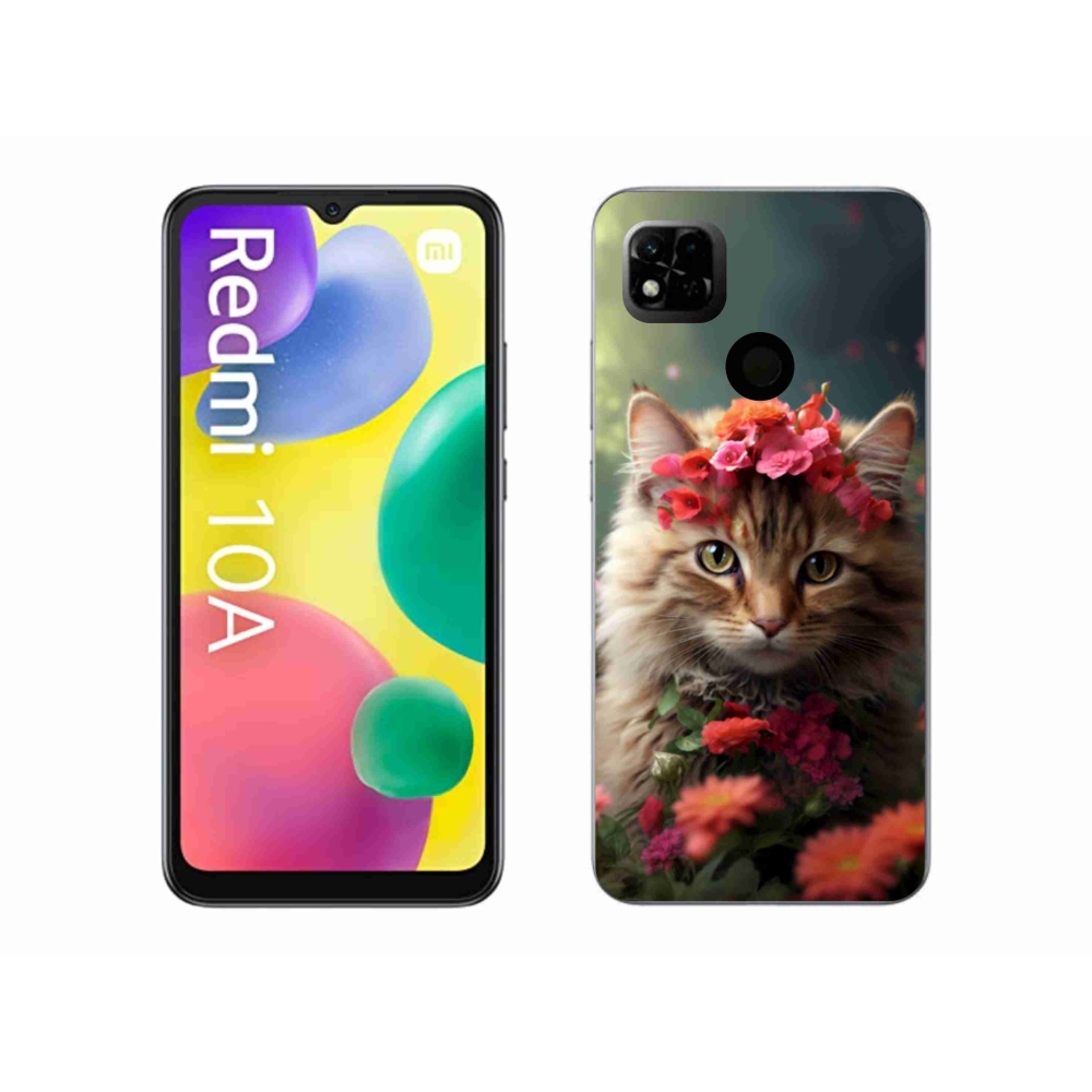 Gelový kryt mmCase na Xiaomi Redmi 10A - kočíčí princezna