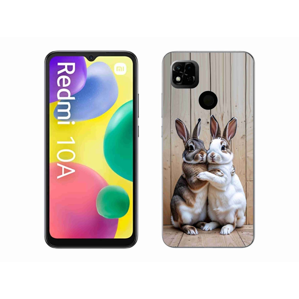 Gelový kryt mmCase na Xiaomi Redmi 10A - králičí pár